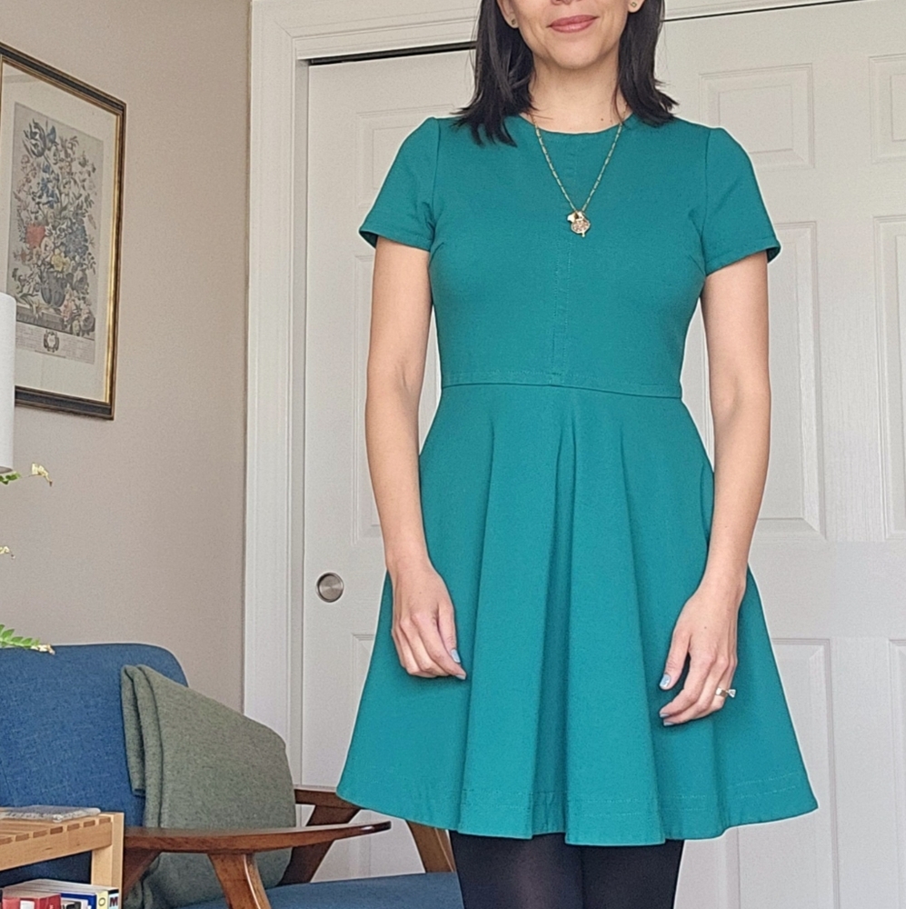 DVF Cap Sleeve Skater Dress - Picture 3 of 6
